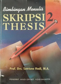 Bimbingan menulis skripsi thesis