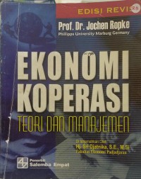 Ekonomi koperasi: teori dan manajemen