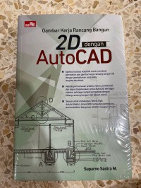 Gambar kerja rancang bangunan 2D dengan autoCAD