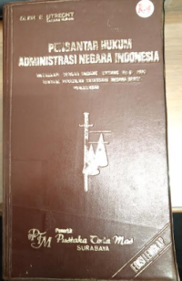 Pengantar Hukum Administrasi Negara Indonesia