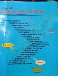 SEJARAH KERAJAAN TANETE