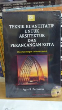 Teknik Kuantatif Untuk Arsitektur Dan Perancangan Kota