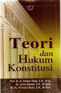 TEORI DAN HUKUM KONSTITUSI