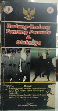 Undang-undang tentang pemuda dan olahraga